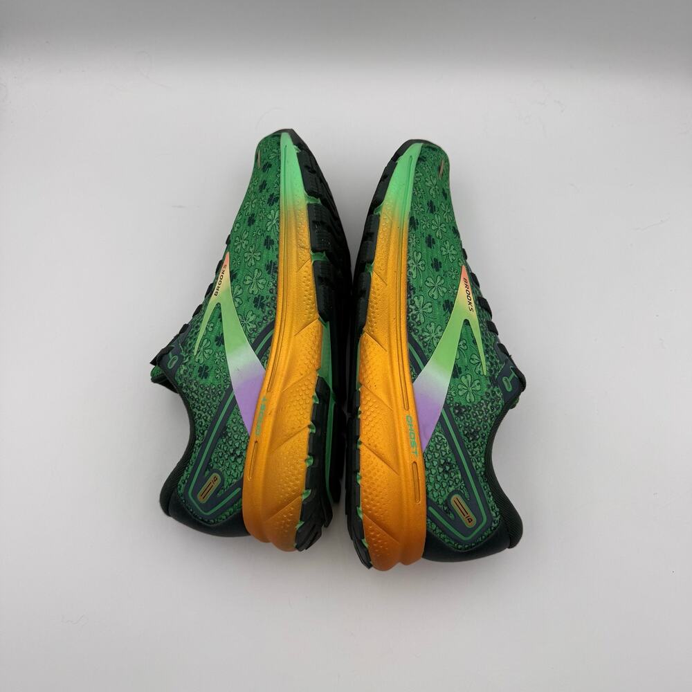 Brooks Ghost 14 Lucky Women's 8.5 Running Shoes Green Gold Shamrock EU 40 - Picture 5 of 11